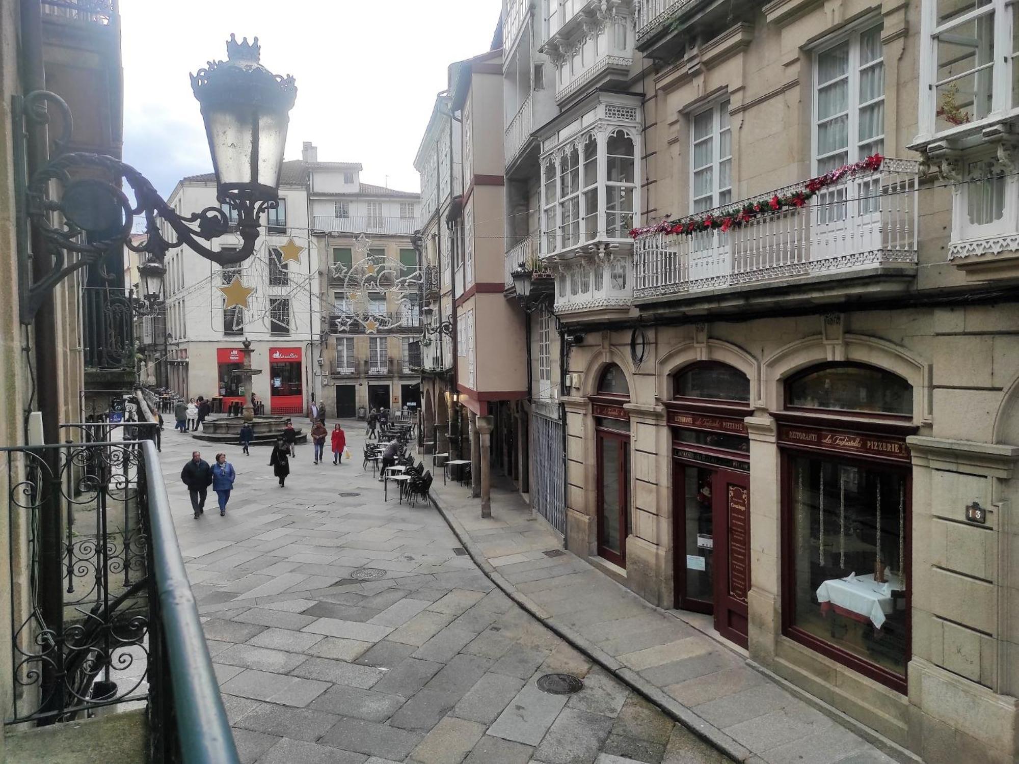 奥伦塞1A. Disfruta De Su Balcon Sobre El Casco Viejo.公寓 外观 照片